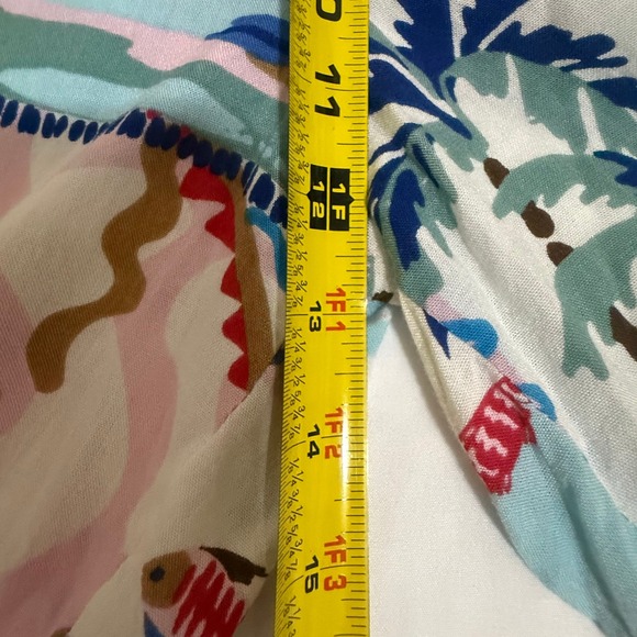 Fresh Destinations Tropical Vacation Print Rayon Wide Leg Pants Womens Medium - Picture 14 of 16